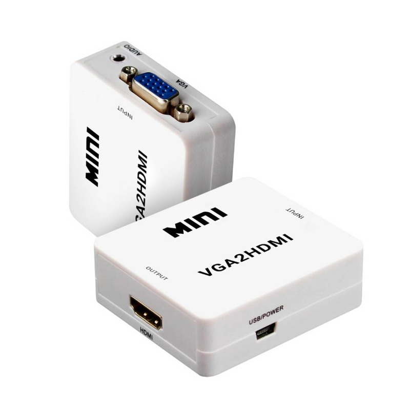 Convertisseur TREQA VGA Vers HDMI - Blanc