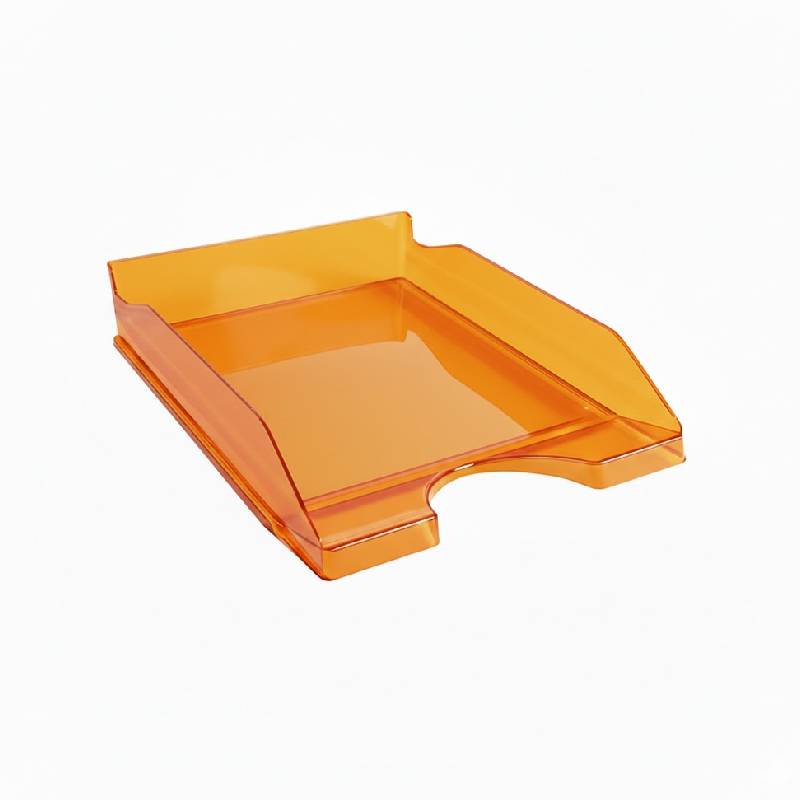 Corbeille à Courrier FAPI Pleine Transparent - Orange fluo