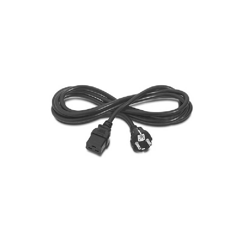 Cordon D'alimentation AC CE Male / IEC C19 180 Cm - Noir