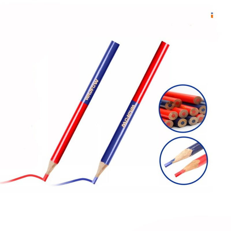 Crayon Noir WADFOW 12 pièces Boîtier bois (noir et bleu) - WMQ2512