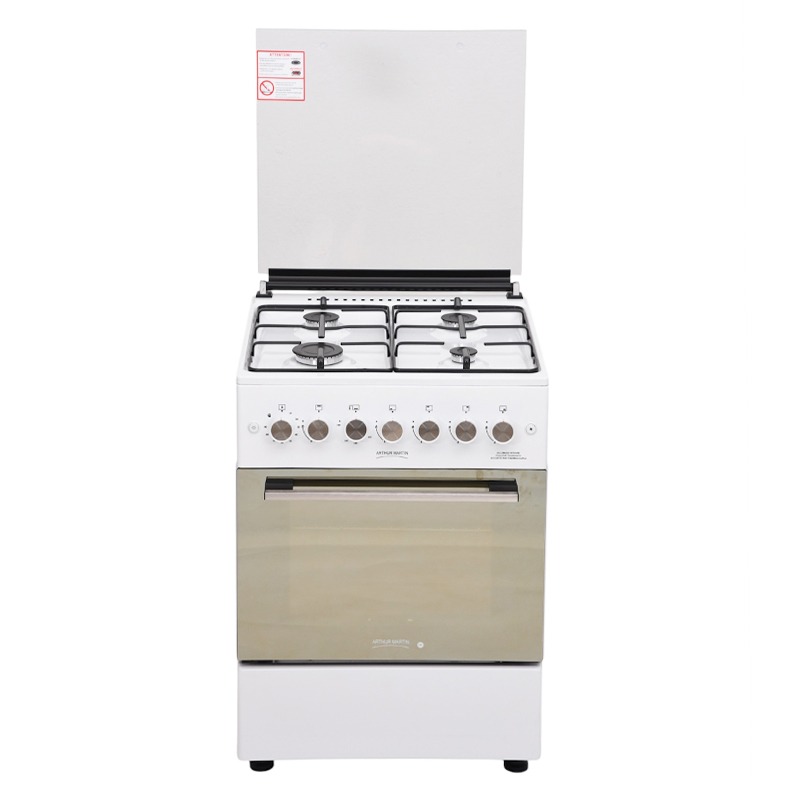 Cuisinière à Gaz ARTHUR MARTIN AMG60BL 60cm 4 Feux - Blanc