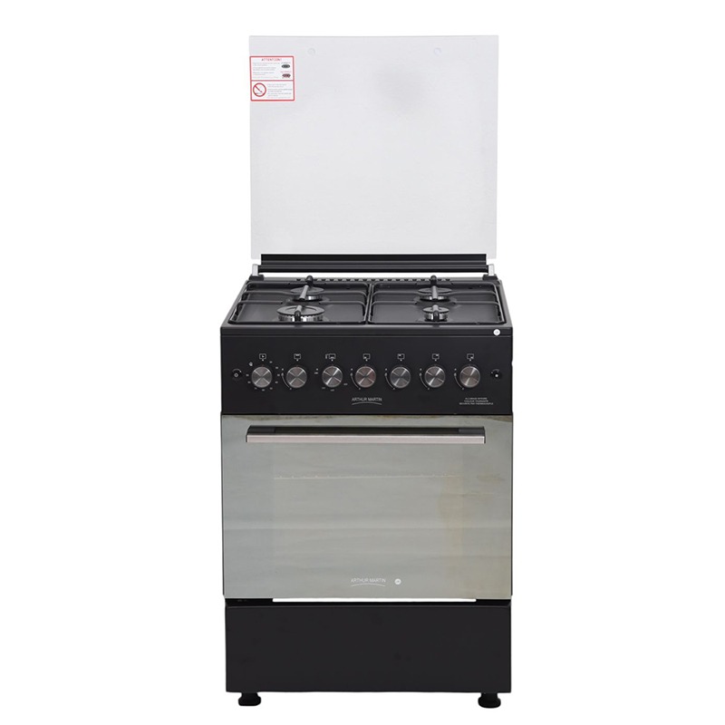 Cuisinière à Gaz ARTHUR MARTIN AMG60N 60cm 4 Feux - Noir
