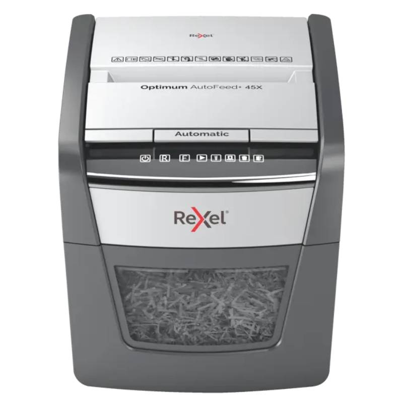 Destructeur De Documents REXEL Optimum AutoFeed 45X Coupe Croisée