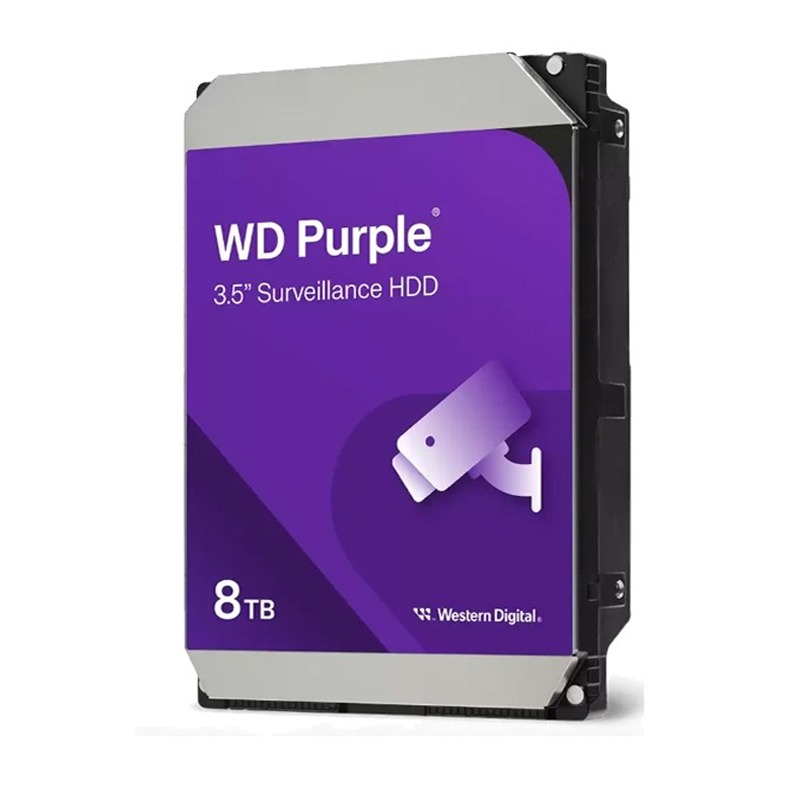 Disque Dur Interne WESTERN DIGITAL Purple 8To SATA III Pour VidéoSurveillance