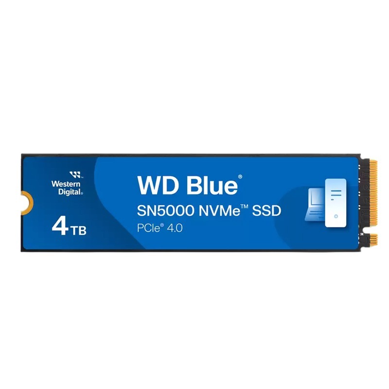 Disque Dur Interne WESTERN DIGITAL SN5000 4To SSD PCIe NVMe - Bleu