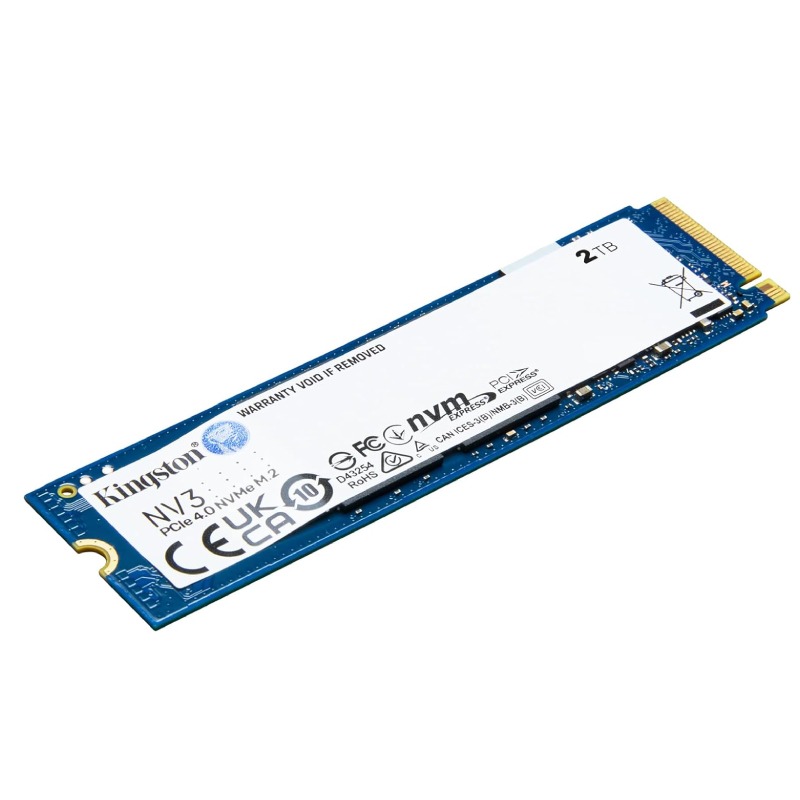 Disque Dur Interne KINGSTON NV3 2To SSD M.2 NVMe PCIe Gen 4x4