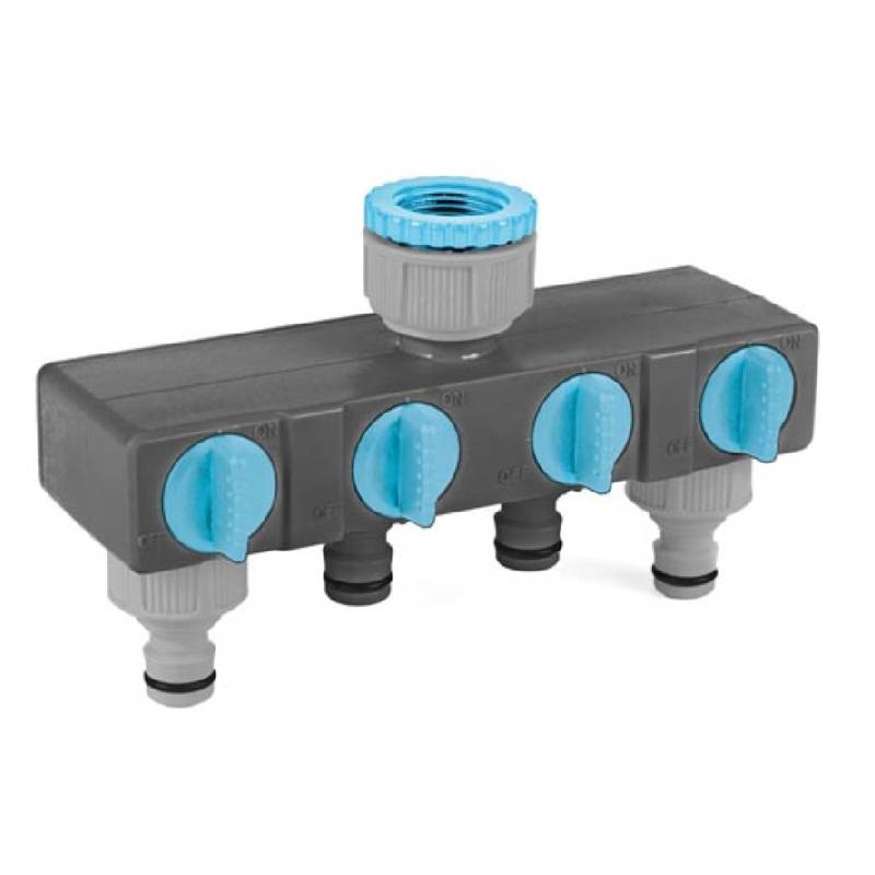 Distributeur d’eau CELLFAST 52-240N 4 Voies - Gris et Bleu