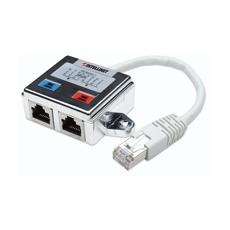 Distributeur modulaire INTELLINET FTP 2 ports RJ45 cat 5 blindé