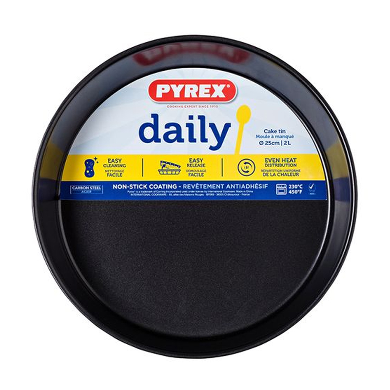 Moule Ronde PYREX Daily En Métal 25cm - Noir