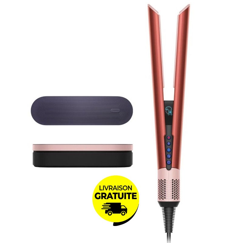 Lisseur Séchant DYSON Airstrait 1600W HT01 Strawberry - Rose