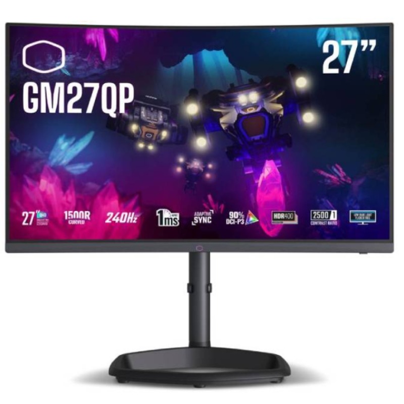 Ecran Gaming COOLER MASTER GM27QP 27" 2K Curved 240 Hz
