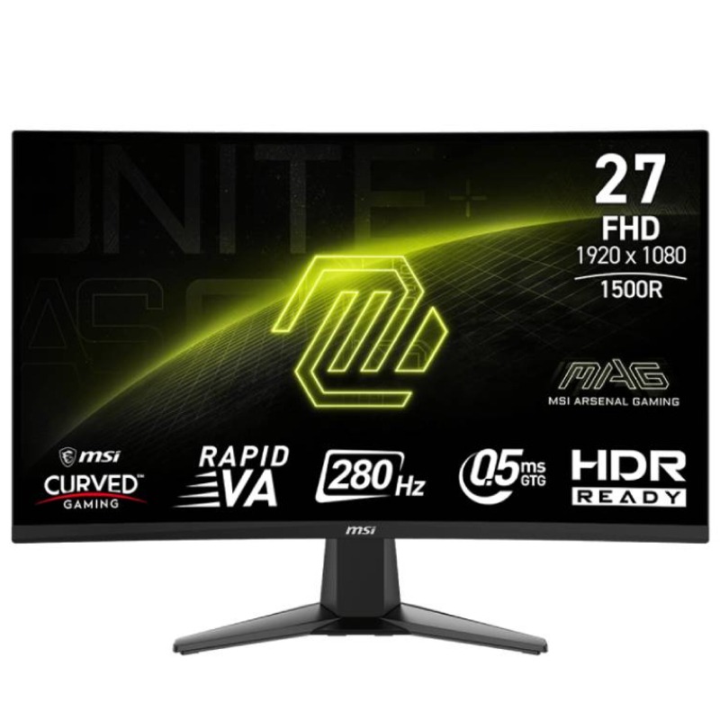 Ecran Gaming MSI MAG 276CXF 27'' Full HD Incurvé 280 Hz