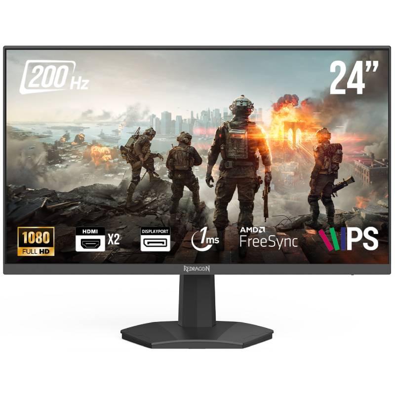 Ecran Gaming REDRAGON Azur III 23.8" Full HD IPS 200 Hz