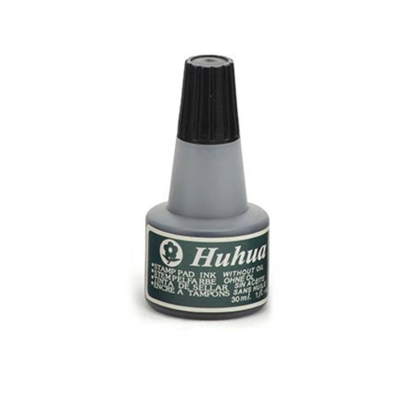 Encre à Tampon HUHUA 30 ml - Noir