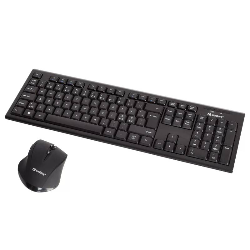 Ensemble Clavier et Souris Sans Fil SANDBERG 631-20 - Noir