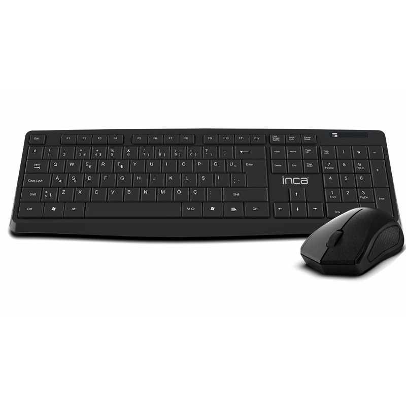 Ensemble Clavier + Souris Sans Fil INCA IWS-538 - Noir