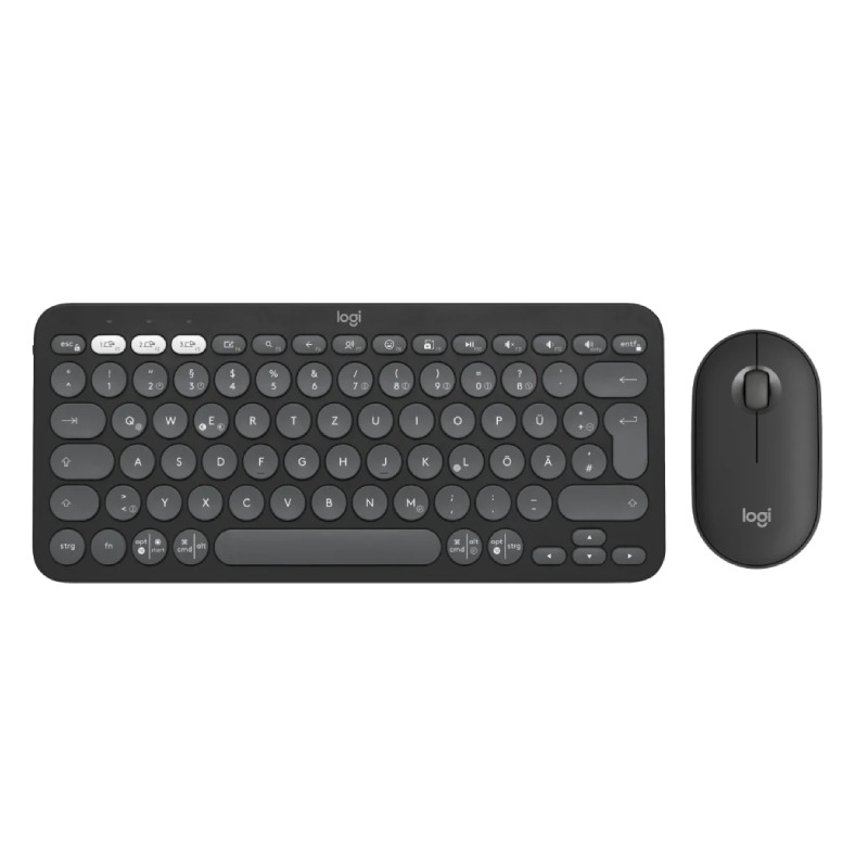 Ensemble Clavier & Souris Sans Fil LOGITECH Combo Pebble 2 - Noir