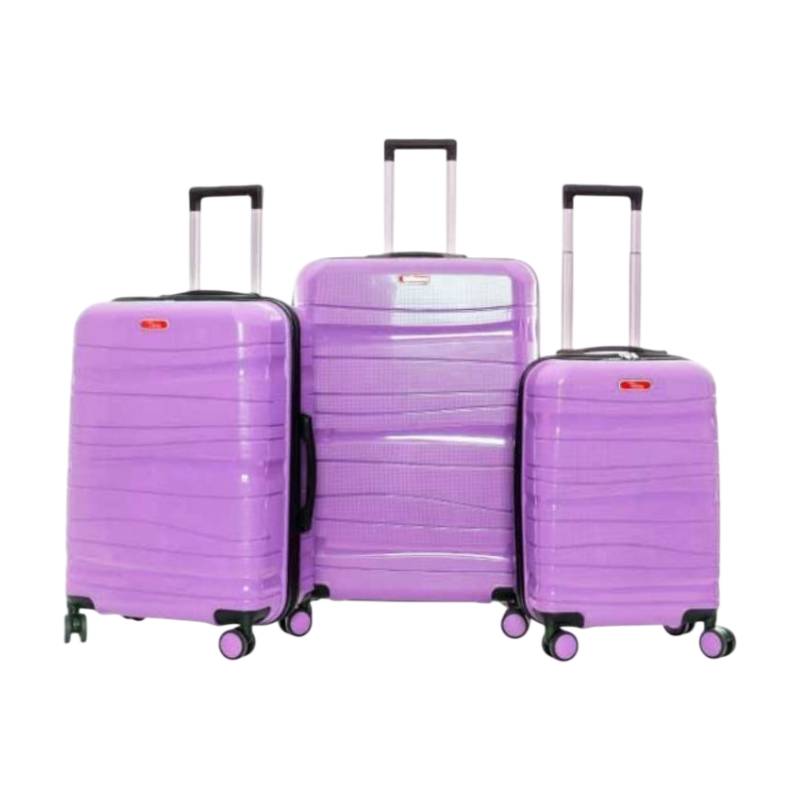 Ensemble de 3 Valises TITOU Incassable Polypropylene - Violet Clair