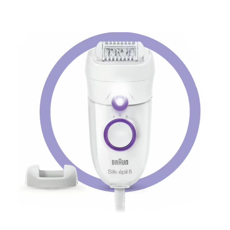 Épilateur BRAUN SE5-505P Silk épil 5 - Blanc&Violet