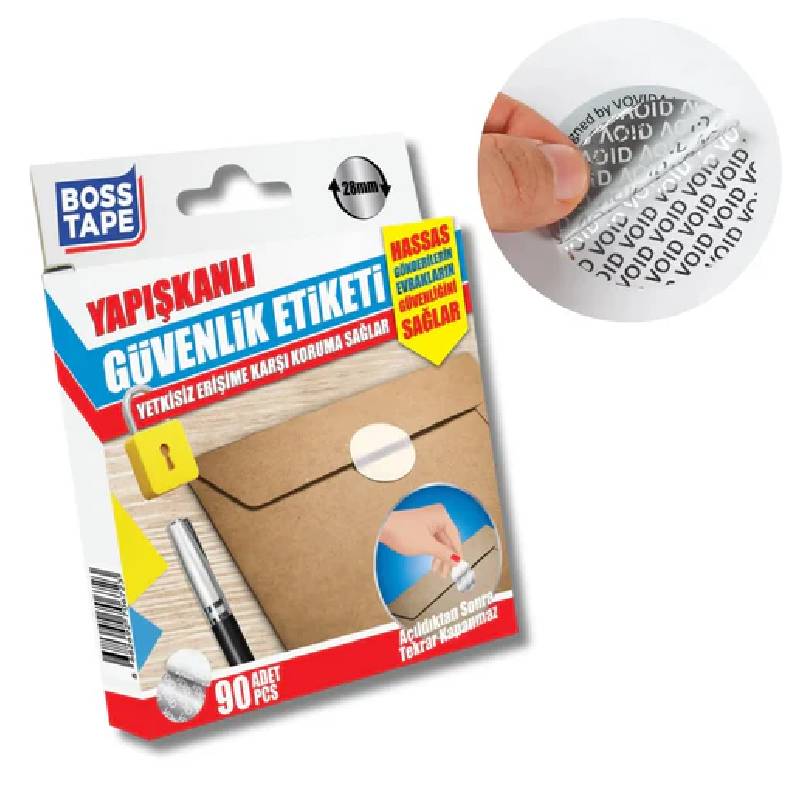 Étiquettes Adhésives BOSS TAPE De Sécurité Open Void 90pcs