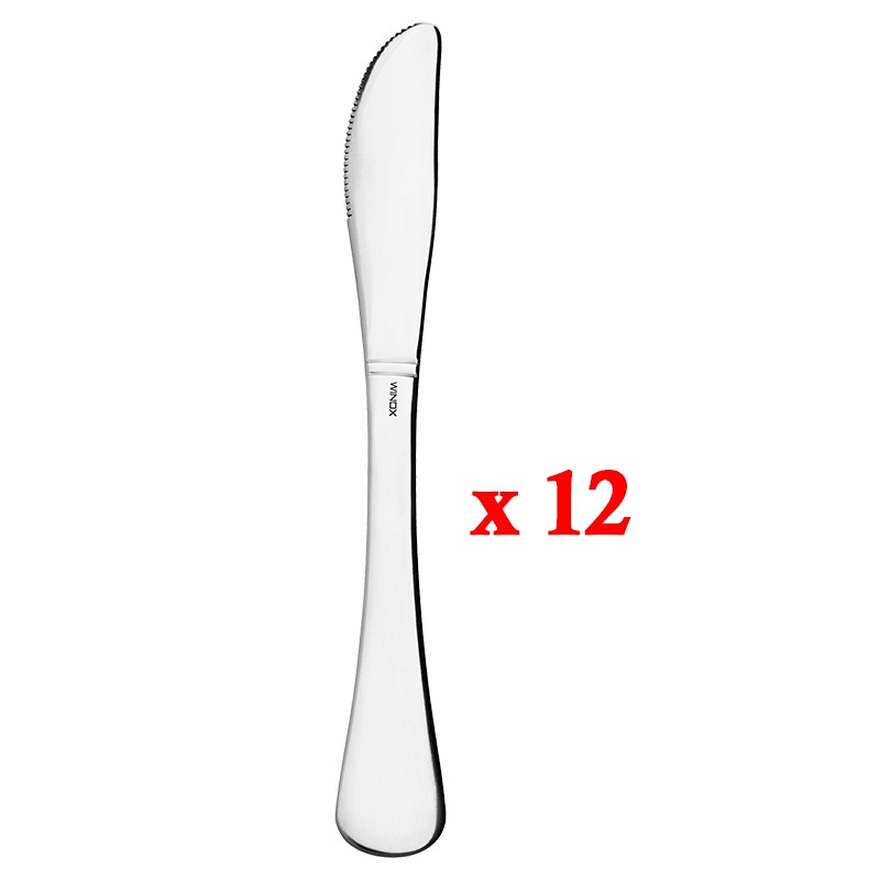 Etui Couteaux De Table Série Zina WINOX 12 Pièces - Inox Inoxydable