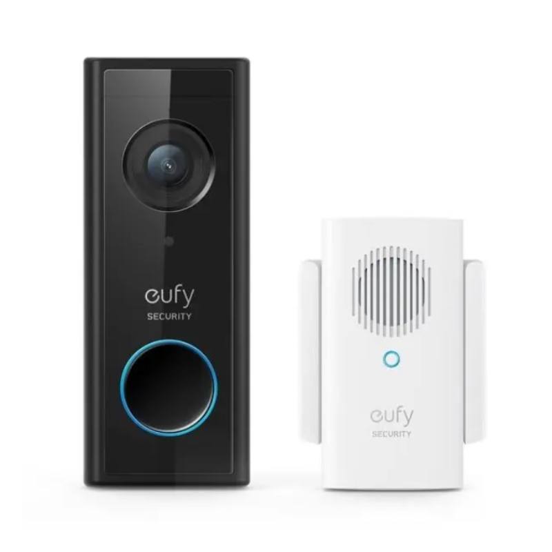 Battery Powered Eufy 2K Video Doorbell - Noir - E82203