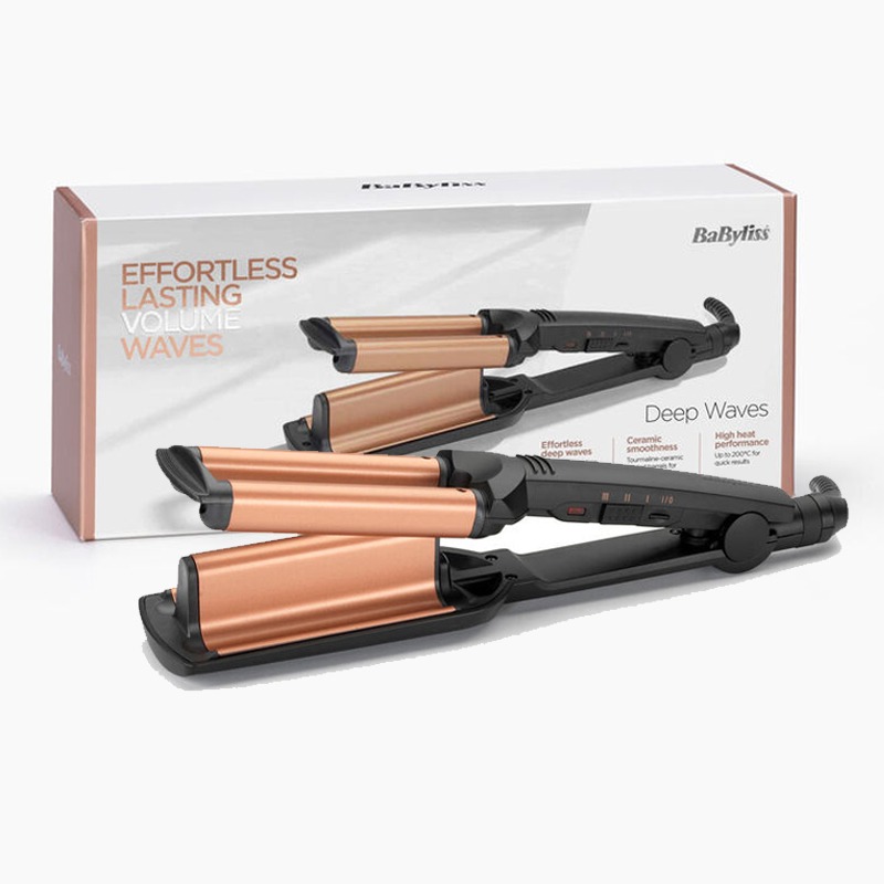 Fer à Boucler BABYLISS Deep Waves W2447E - Noir&Rose Gold