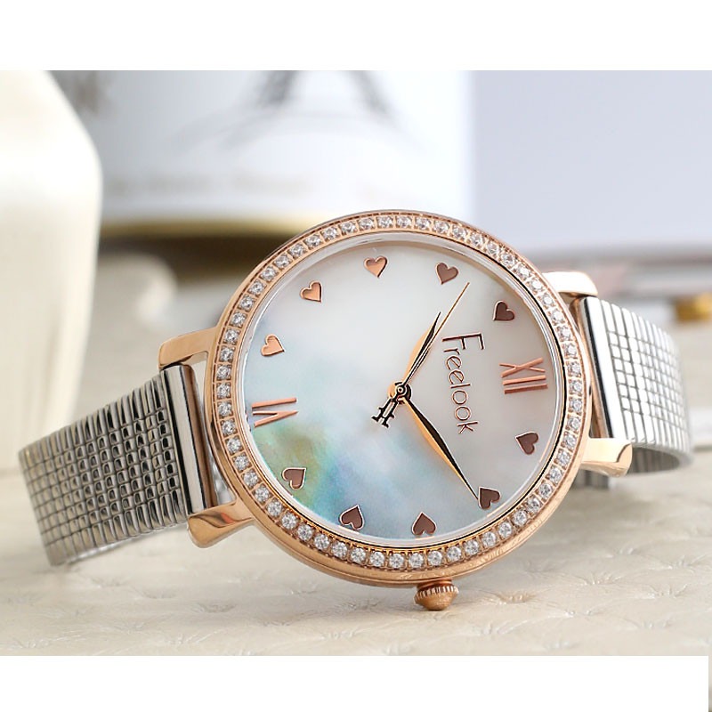 Montre Femme FREELOOK FL-1-10058-5 - Argent & Rose Gold
