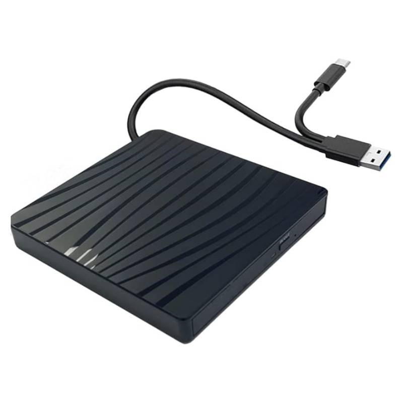 Graveur DVD Externe RW USB 3.0 Avec Type C - Noir