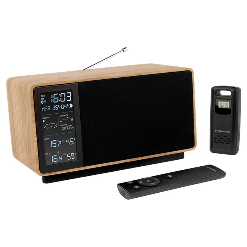Haut Parleur et Station météo Thomson WS202TBK - Noir