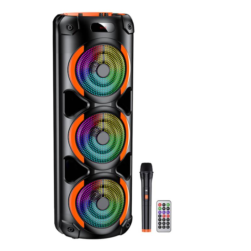 Haut Parleur Sans Fil kakusiga KK-8302 40W Avec Micro et Télécommande - Noir