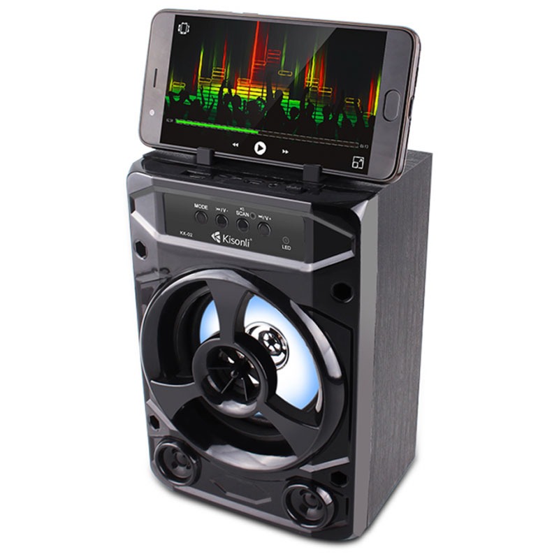 Haut Parleur Sans fil Portable KISONLI Kk02 Bluetooth - Noir