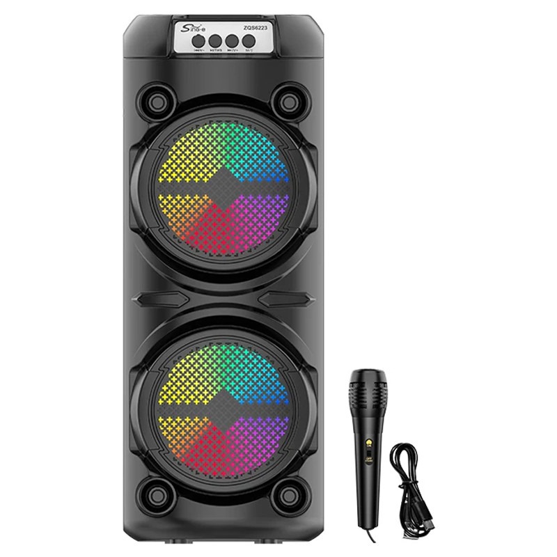 Haut Parleur Sans Fil ZQS 6223 Bluetooth Avec Micro Filaire - Noir