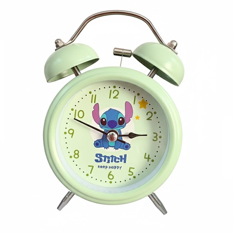 Horloge-Réveil Métal Stitch - Vert