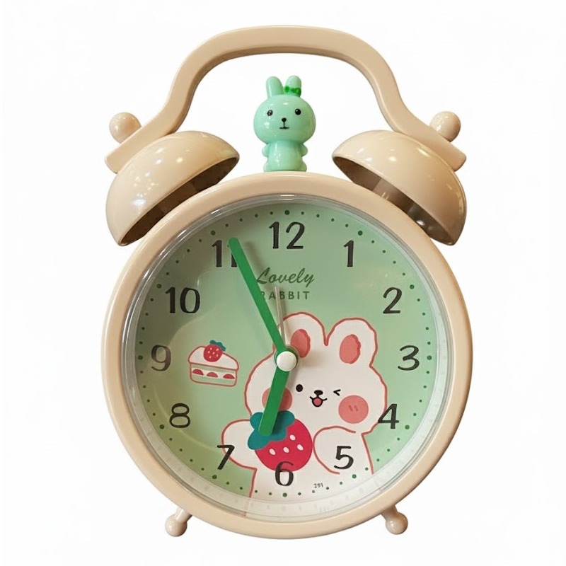 Horloge-Réveil Plastique Pour Enfant - Beige