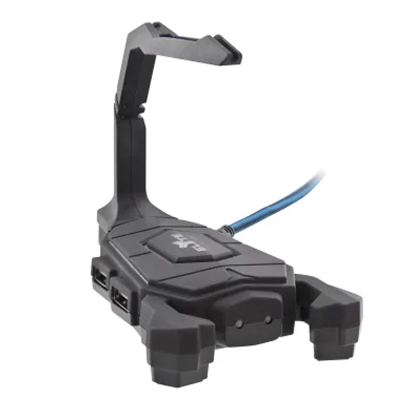 Hub USB Gamer ELYTE SCORPIO Et Passe Câble Souris - Noir