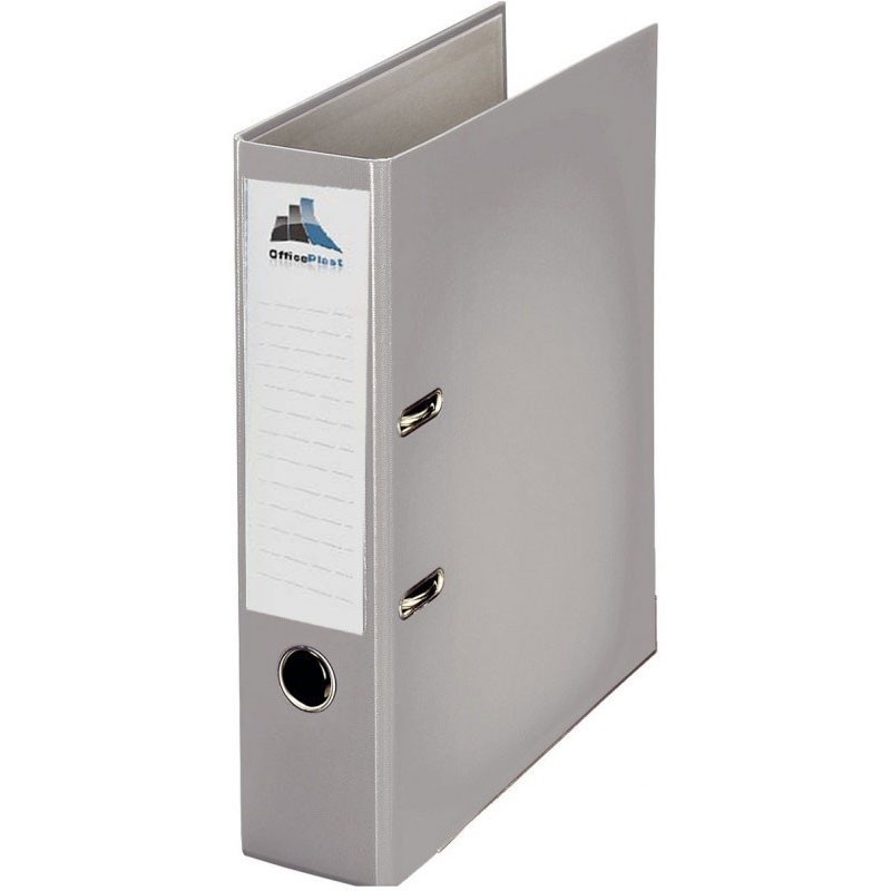 Classeur à levier PLASTIPAP Dos 75mm A4 - Gris