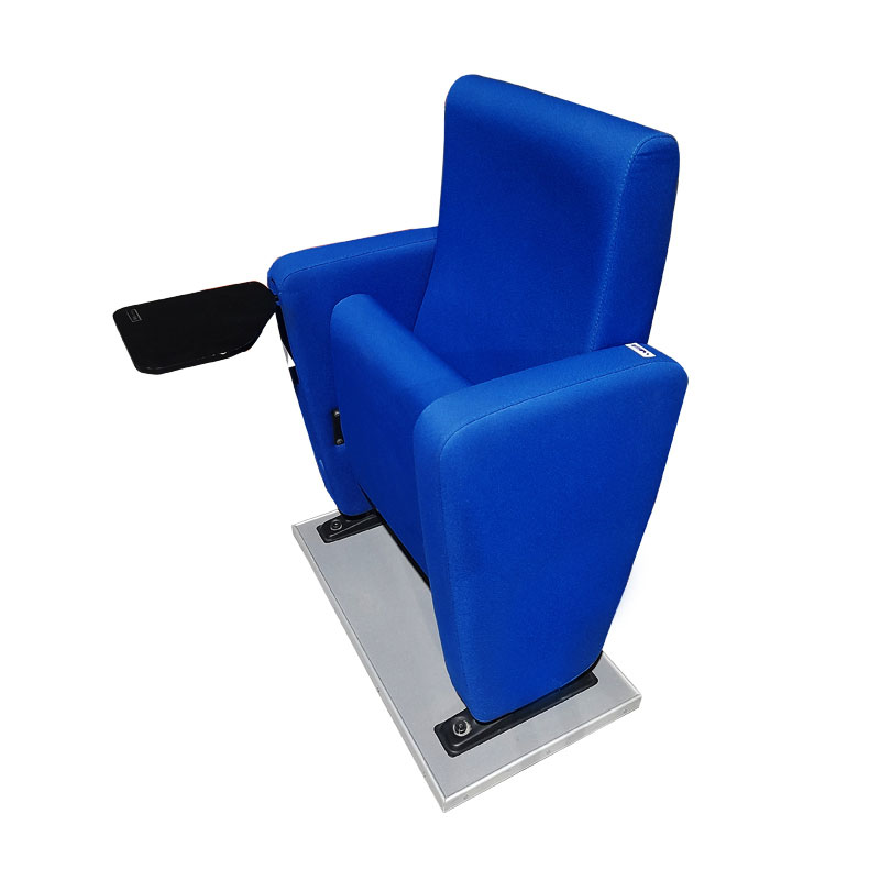 Chaise De Formation Avec Conseil De Rédaction & Accoudoirs Fixe - Bleu