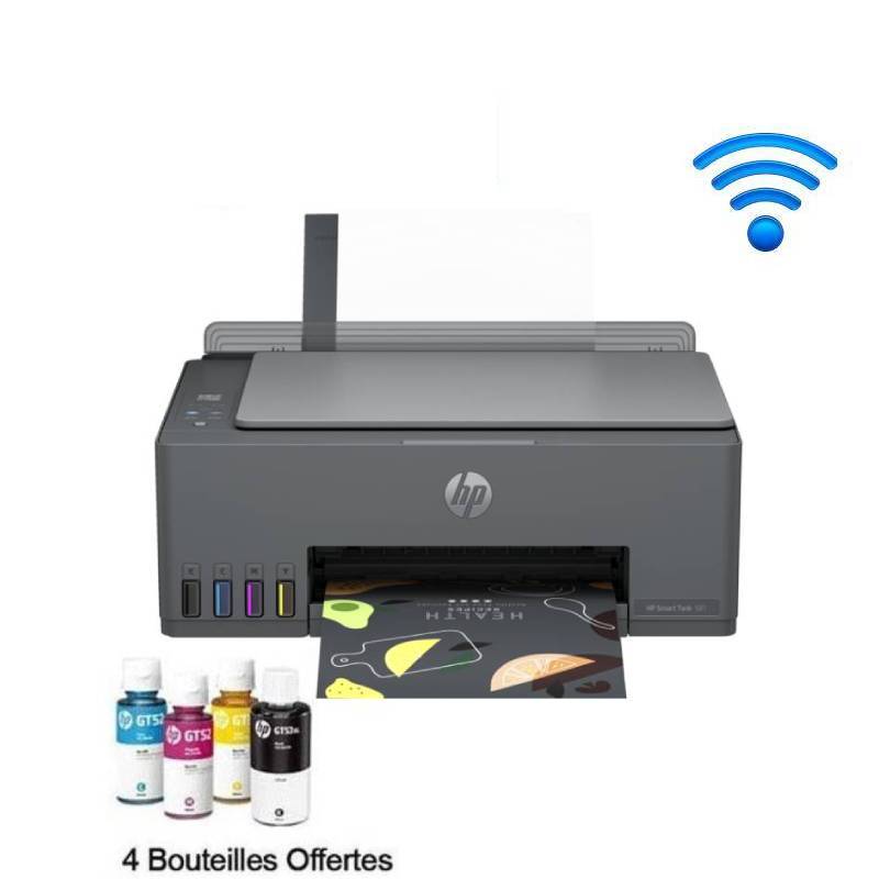 Imprimante HP Smart Tank 581 à Réservoir intégré Couleur WIFI 3EN1