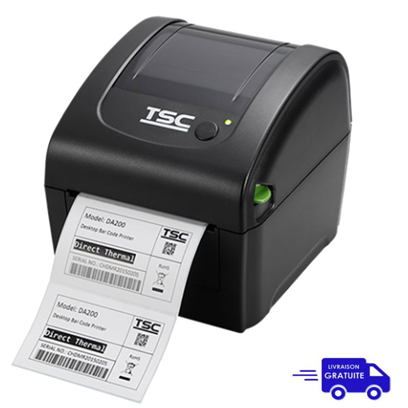 Imprimante d'étiquettes à transfert thermique direct de bureau TSC DA210