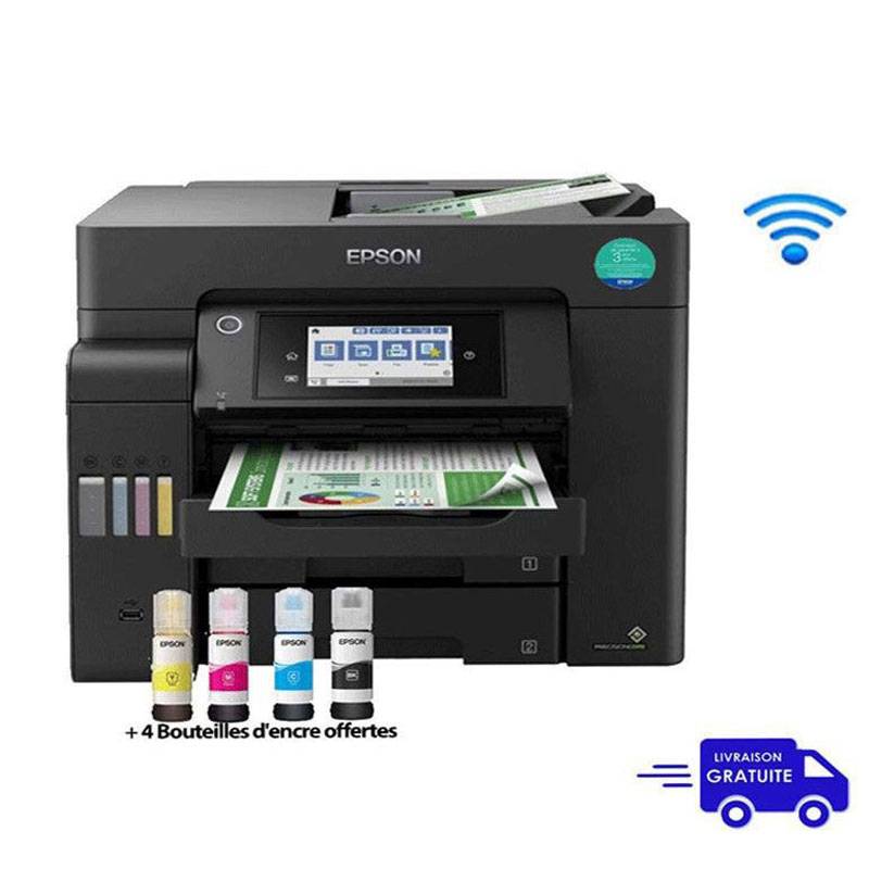 Imprimante EPSON ECOTANK L6570 Jet d'Encre 4En1 Couleur Wifi