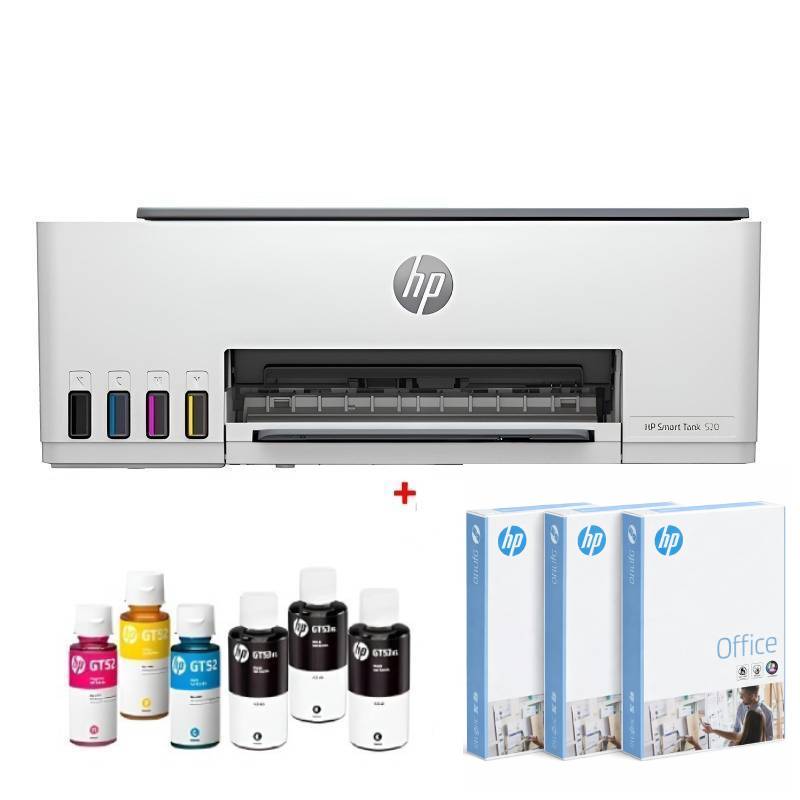 Imprimante HP Smart Tank 520 à Réservoir intégré tout-en-un Couleur