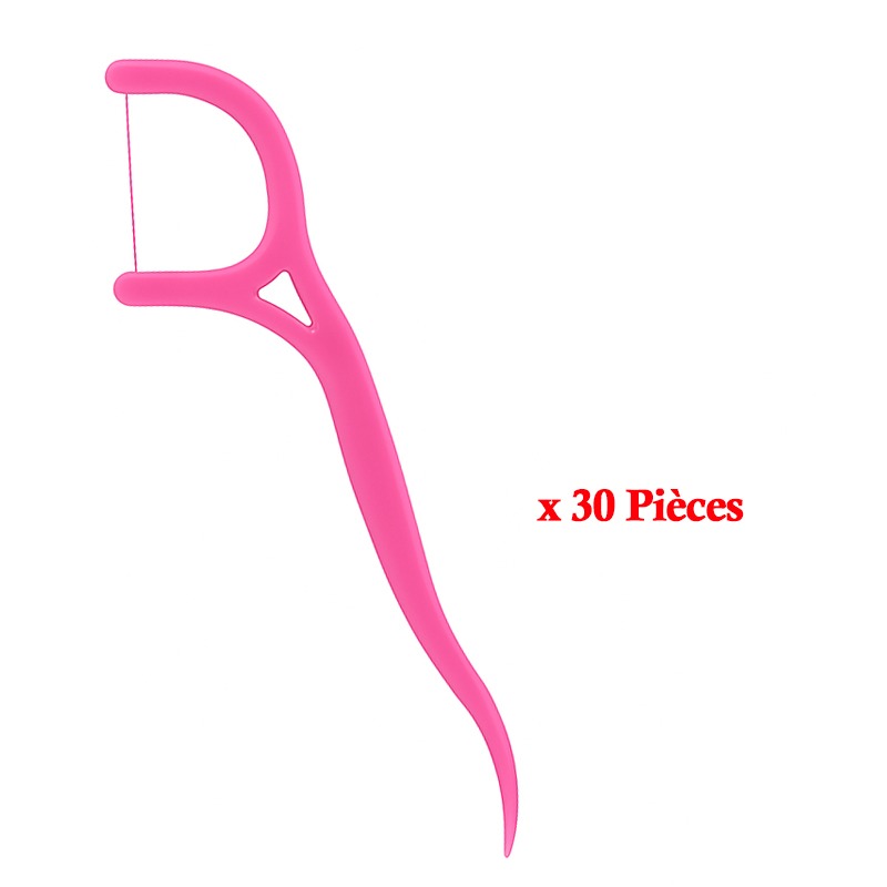 Kit de Fil Dentaire 30 Pièces - Rose