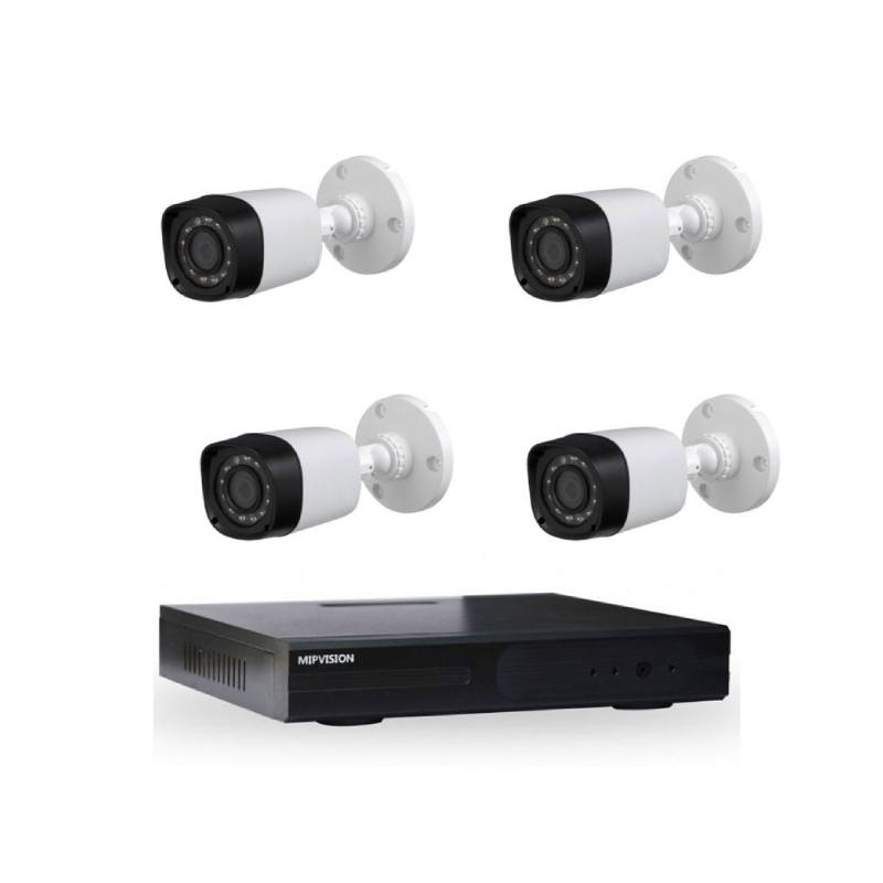 Kit de Surveillance MIPVISION XDVR + 4 Caméras Externes 2MP