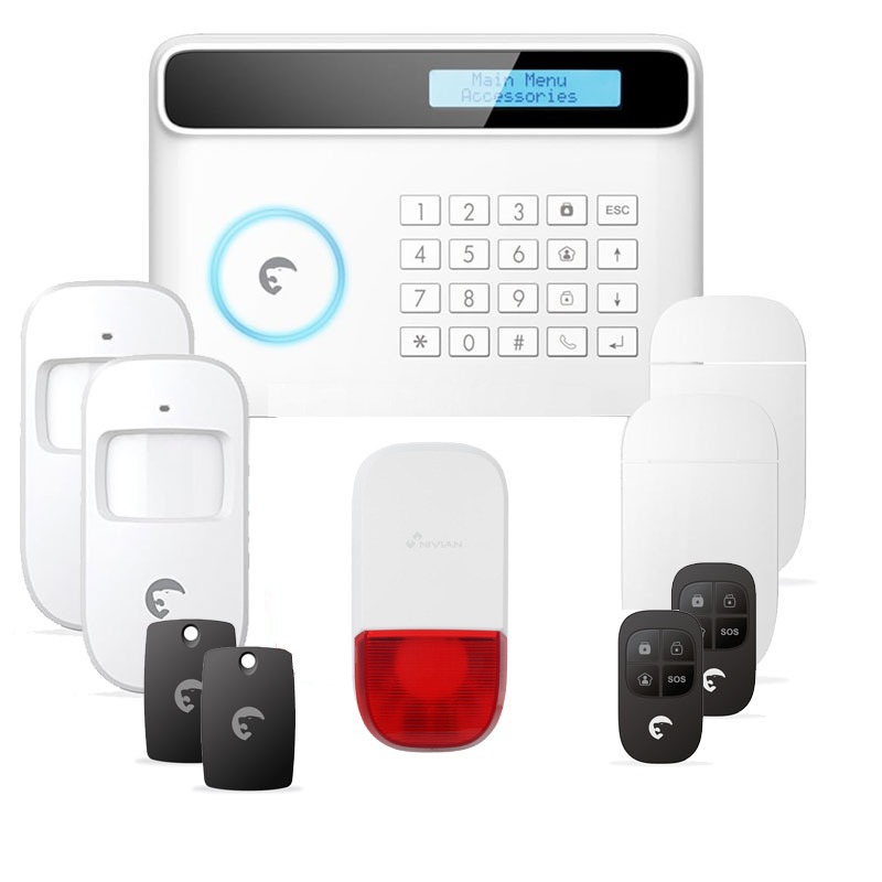 Kit Système d'Alarme Sans Fil ETIGER S4 Combo Secual + Sirène Externe NVS-S7B