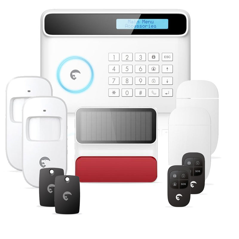 Kit Système d'Alarme Sans Fil ETIGER S4 Combo Secual + Sirène Externe MVS-S8A