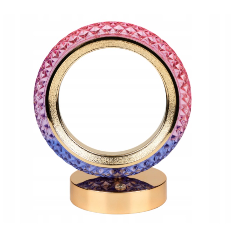 Lampe de Table LED Cristal Sans Fil Forme Cercle