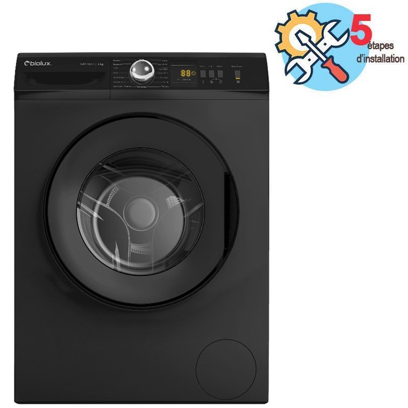 Lave Linge Frontal BIOLUX M-MAXY-65S 6Kg - Noir