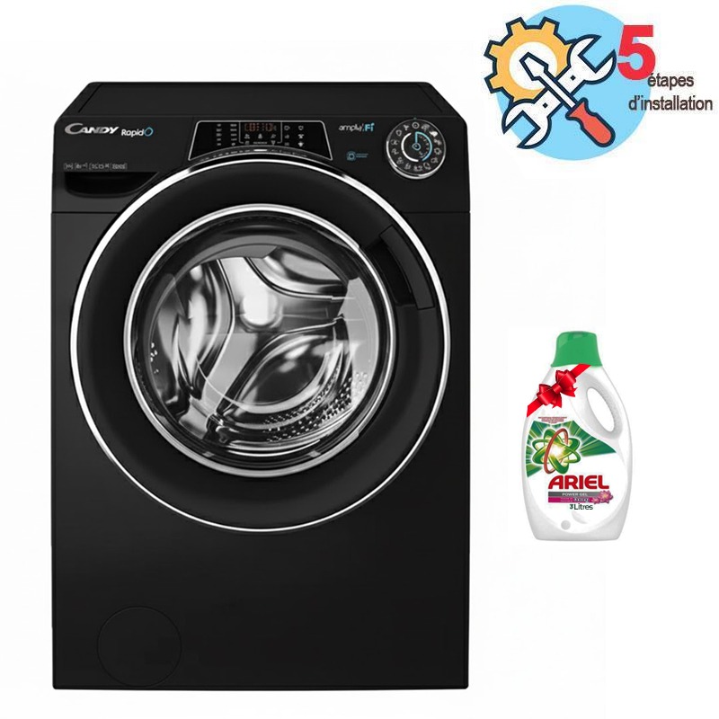 Lave Linge Frontal Inverter CANDY RO1411DMCBT 11Kg - Noir