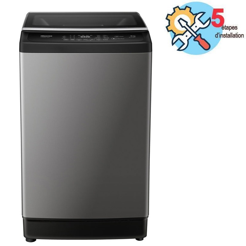 Lave linge Top HISENSE WT3K1423UT 14kg - Silver